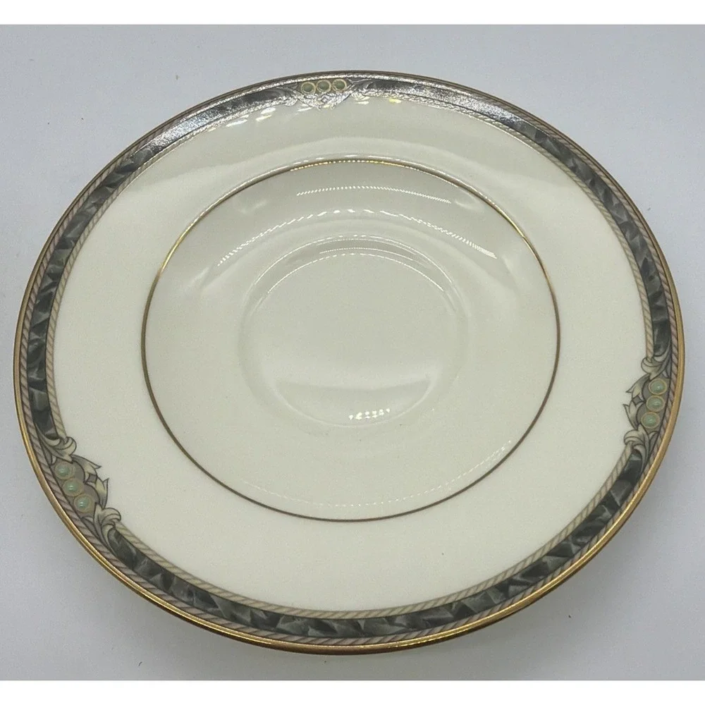 4 Noritake  Covina Pattern  Bone China Saucers in  Excellent Condition, 6 inches
